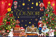 Toy Store. Christmas graphic., an Object Illustration by ma_i_vi (Thumbnail 1 of 12)