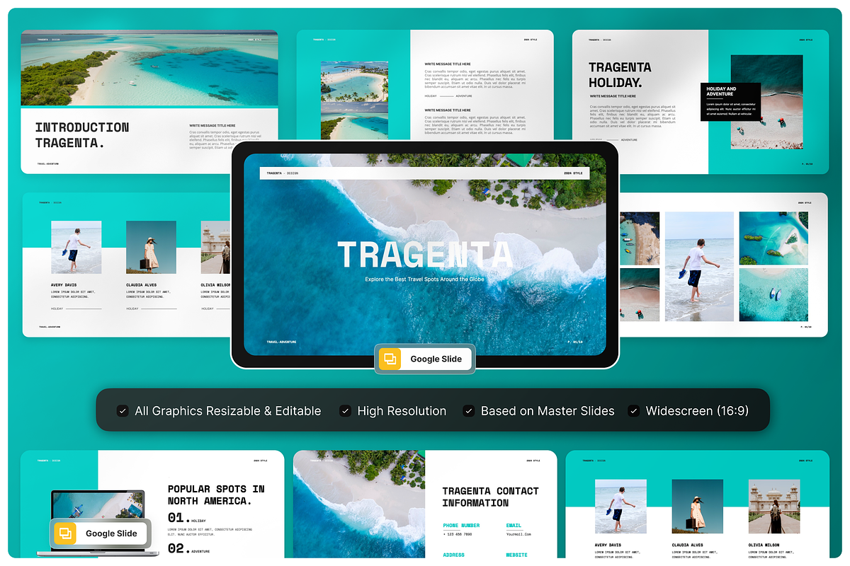 Travel & Adventure Google Slide, a Presentation Template by Annora Studio (Photo 1 of 5)