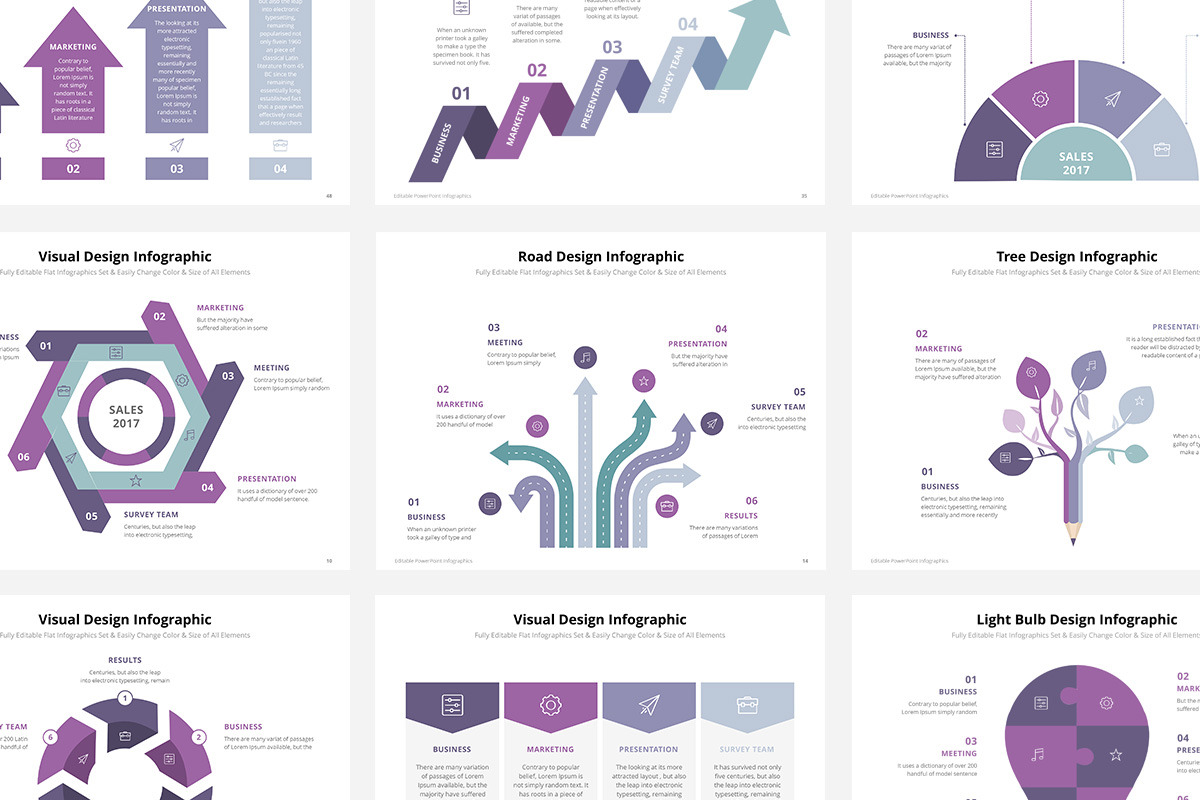 54 PowerPoint Infographic Elements, a Presentation Template by Wipavee (Photo 2 of 5)