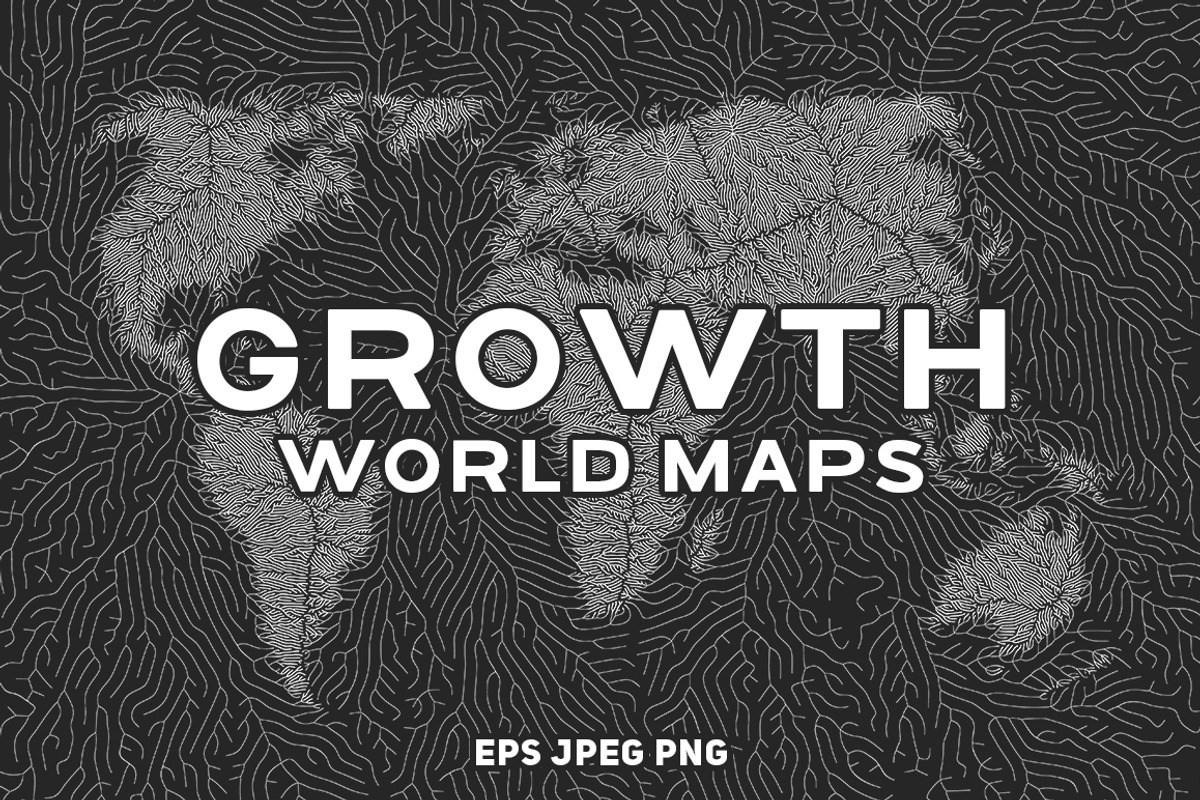 Growth World Maps, an Object Graphic by GarryKillian (Photo 1 of 15)