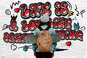 King Graffiti Font, a Blackletter Font by Nobu Collections (Thumbnail 4 of 10)