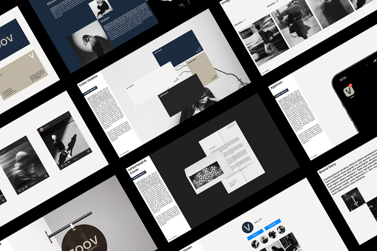 ZOOV | Brand Guidelines Template, a Presentation Template by shaondesigns (Photo 2 of 9)