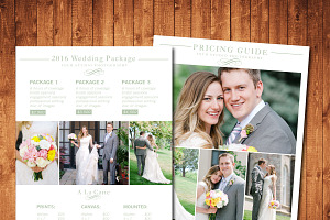 photography pricing template 