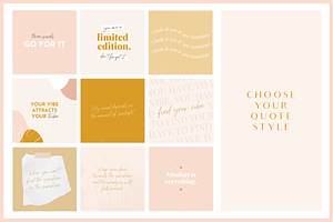 Instagram Templates Boho Canva