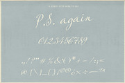 P.S. Again - Handwritten Script, a Script Font by Mneme (Thumbnail 6 of 8)