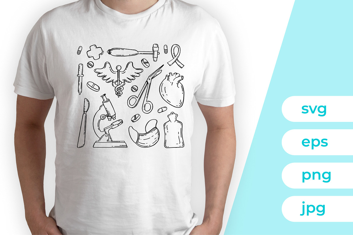 Medical Hospital Device Set of Drawi, a Decorative Illustration by Shmakova Art (Photo 2 of 3)