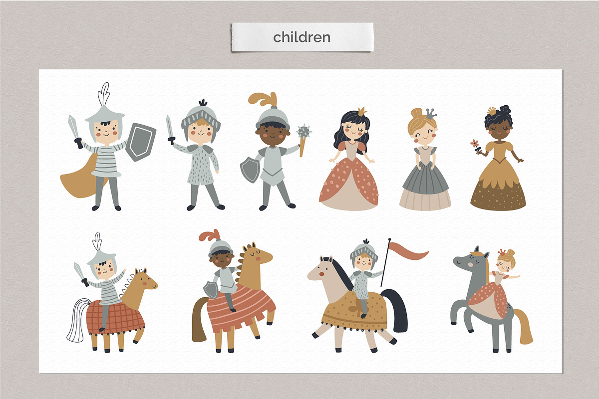 Once upon a time Maps and Clipart, a Person Illustration by Leysan Shayak (Photo 5 of 12)