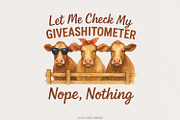Funny Cow Giveashitometer PNG, an Illustration by SharpMarketplace (Thumbnail 1 of 8)