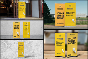 Stand Banner Mockup, an Advertising Mockup by mockupbuys