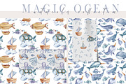 SALE! Watercolor nautical collection, an Animal Illustration by Tiana Geo (Thumbnail 19 of 27)