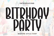 Birthday Party | Script Font, a Script Font by Scratchones (Thumbnail 1 of 8)