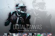 Digital Canvas Photoshop Actions