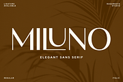 Miluno - Elegant Sans Serif, a Font by RagamKata (Thumbnail 1 of 10)