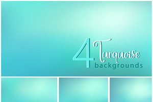 4 Teal gradient backgrounds