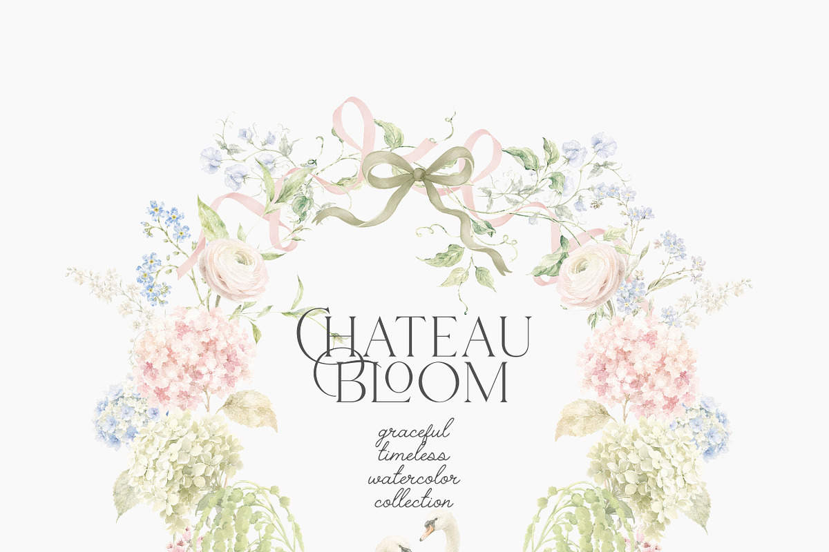 Chateau Bloom-English Garden Clipart, an Object Illustration by studioequinox (Photo 12 of 15)