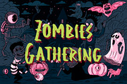 Zombies Ode – Halloween Brush Font, a Handwritten Font by Dm Studio (Thumbnail 6 of 10)