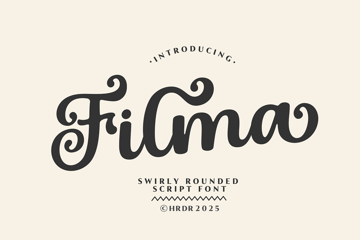 Filma, a Script Font by HRDR (Photo 1 of 10)
