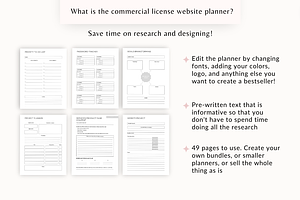 Website Content & Project Planner