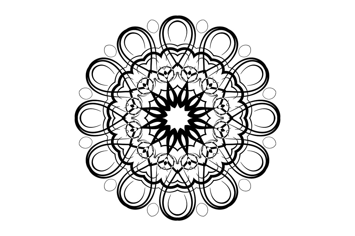 Decorative Mandala Digital Art Pack, a Decorative Illustration by NJ Himel (Photo 16 of 101)