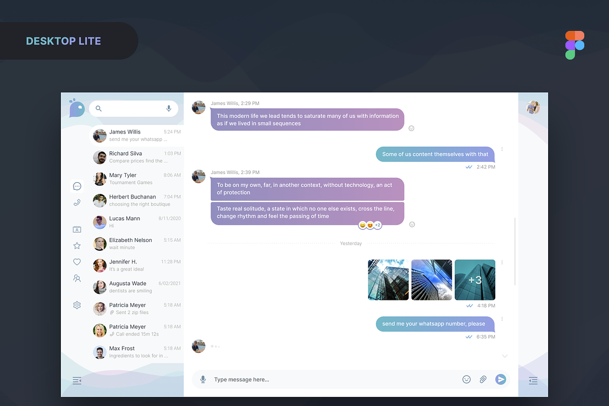Uny Chat v1.0 - Figma Template, an App Template by emagweb (Photo 9 of 39)