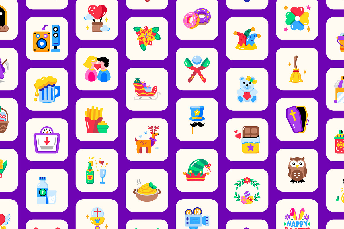 Joyful Holiday Icon Set, an Emoji Icon by Prosymbols (Photo 8 of 13)