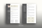 Resume / CV template - Olivia, a Resume Template by Mellene Templates (Thumbnail 1 of 3)