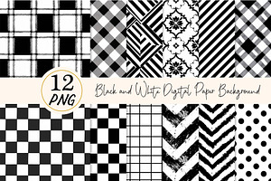 Black and White Paper Background, a Texture Illustration by DreamPrint404