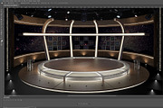 Virtual TV Studio Chat Set 20, an Architecture 3D Model by akerStudio (Thumbnail 24 of 26)