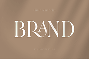 Brand - Lovely Elegant Font, a Serif Font by Sensatype (Thumbnail 1 of 14)