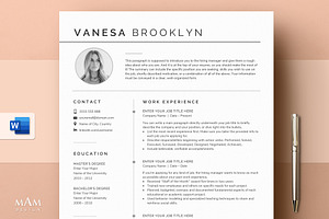 Resume Template With Photo For Word