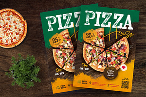 Pizza House Flyer Template, a Flyer Template by Boostock