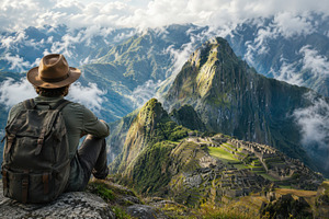 Machu Picchu from the mountains, a Photo by Beautiful things