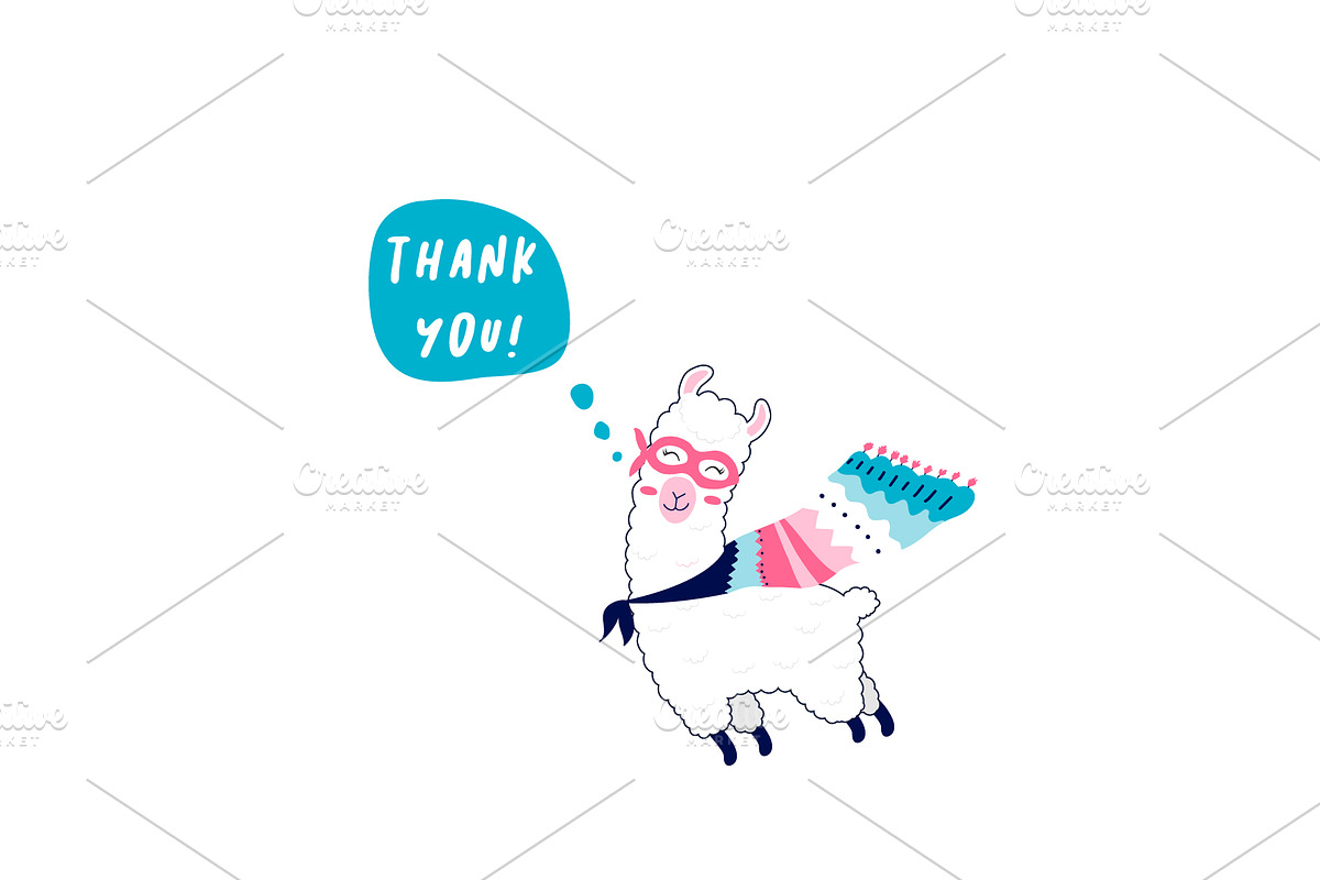 Sweet Llama, an Animal Illustration by Black_sun (Photo 3 of 3)