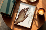 Mother and Newborn | Holding Hands, an Illustration by EkaterinaViArt (Thumbnail 4 of 5)