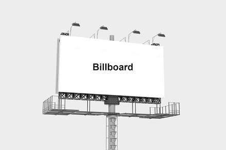 Billboard 3D Model, an Architecture 3D Model by mrfauzi