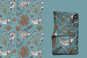 Narwhals. Seamless patterns., a Pattern Graphic by Kseniakrop (Thumbnail 6 of 7)