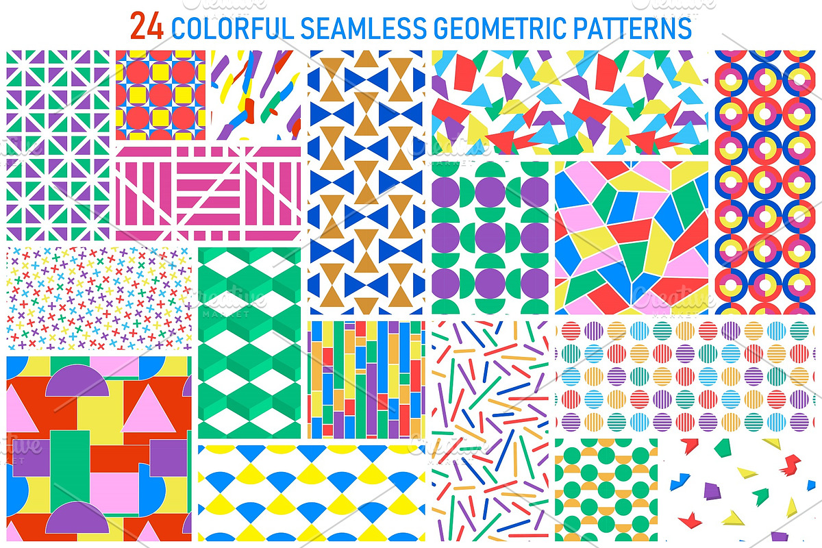 Bright colorful geometric patterns, a Pattern Graphic by ExpressShop (Photo 1 of 9)