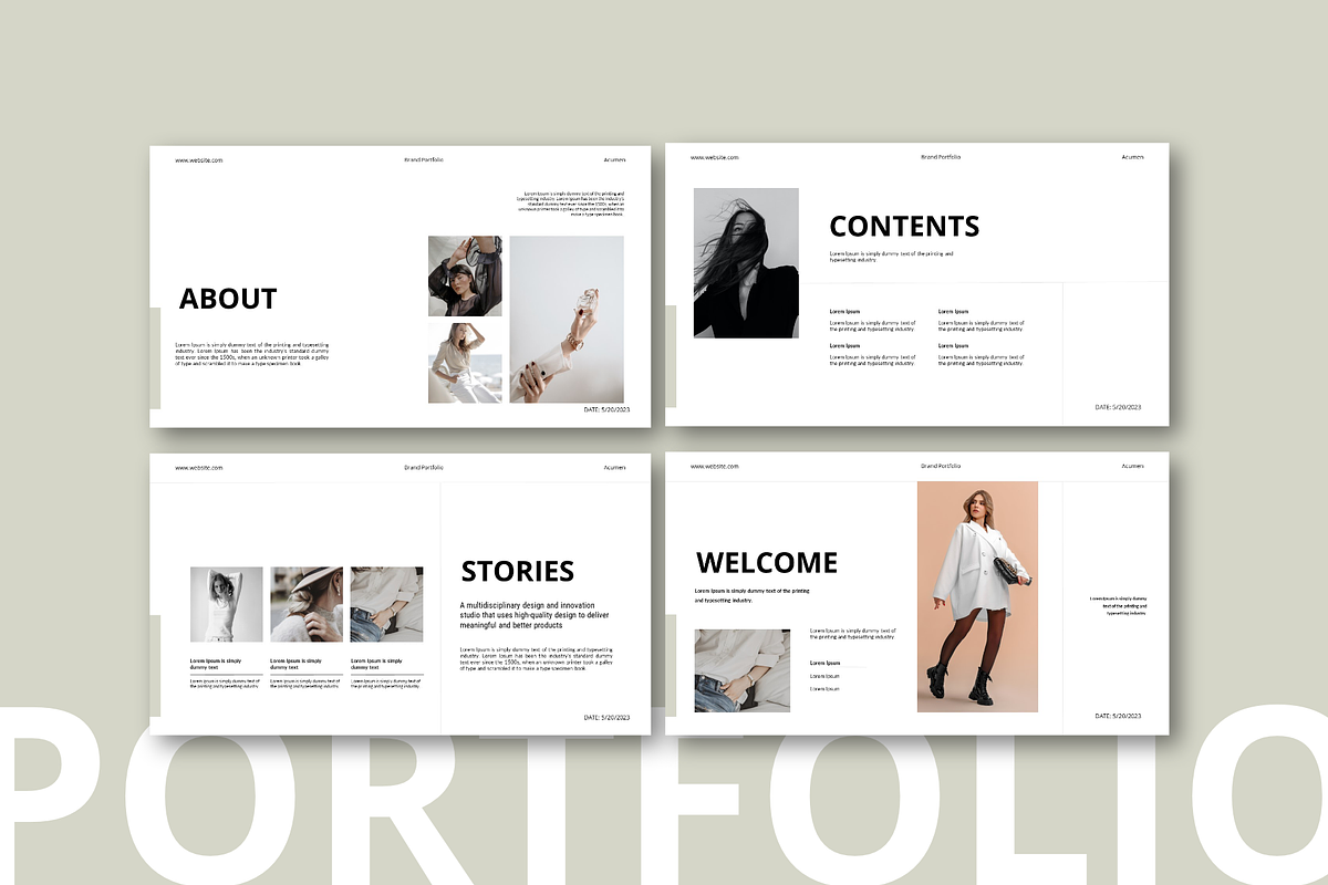 Brand Portfolio Keynote Template, a Presentation Template by Spesifikstd (Photo 6 of 8)