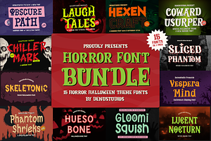 Horror Font Bundle Vol 3