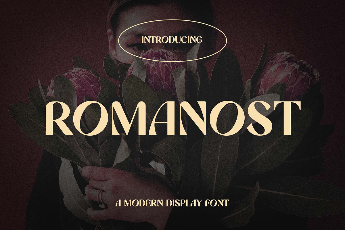 Romanost Modern Display Font, a Sans Serif Font by UICreative (Photo 1 of 13)