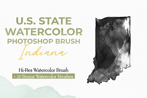 Indiana US Watercolor PS Brush