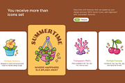 100 Summer Flat Icons, an Emoji Icon by Vectors Market (Thumbnail 2 of 11)