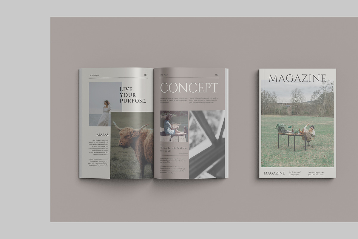Magazine Mockup Kit, a Print Template by 2M GRAPHICS DESIGN (Photo 13 of 19)