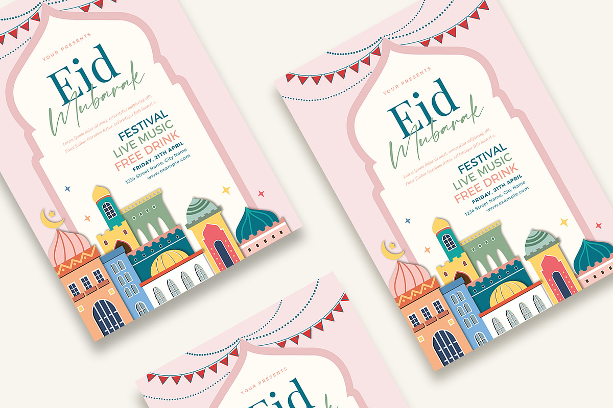 Eid Mubarak Flyer, a Flyer Template by Esui Studio (Photo 2 of 2)
