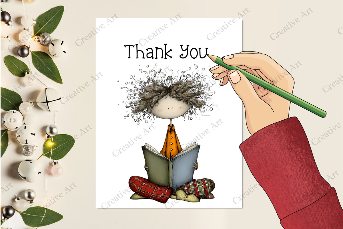 Whimsical & Quirky Doll Clipart, an Illustration by Creative Art (Photo 9 of 10)