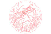 Dragonfly Wall Decor Laser Cut SVG, an Object Graphic by DreamCafeArt (Thumbnail 2 of 3)