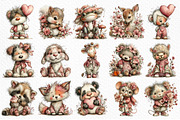 Whimsical Animals Clipart, an Illustration by Craft Nest (Thumbnail 6 of 11)