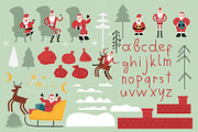 The Santa Trio clipart Collection, an Illustration by svetlatek (Thumbnail 3 of 10)