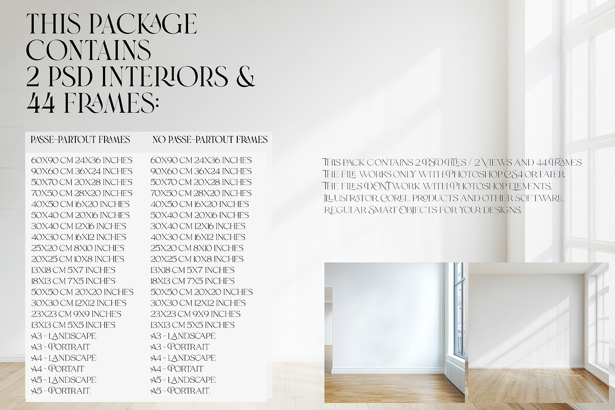Gallery Style 44 Frames Mockups, a Product Mockup by mock-ups (Photo 2 of 16)