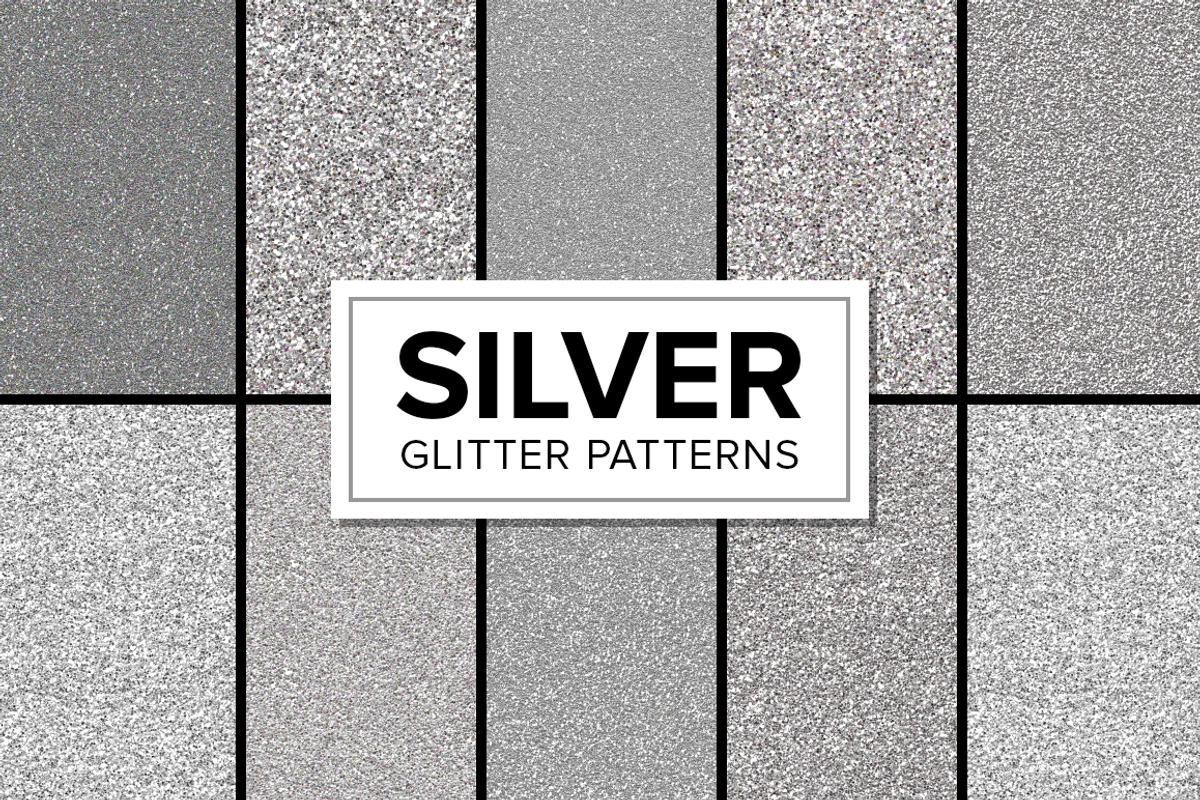 Silver Glitter Patterns, a Pattern Graphic by Creativenauts (Photo 1 of 4)